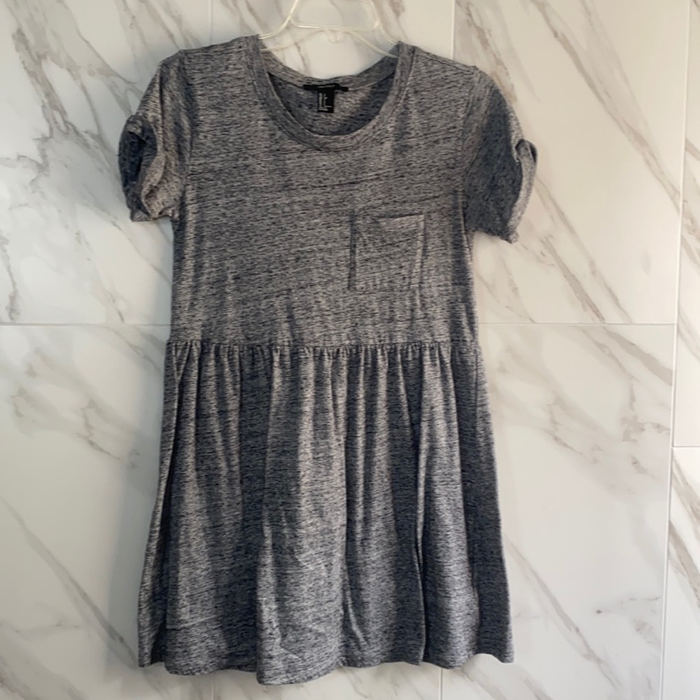 grey dress with pocket